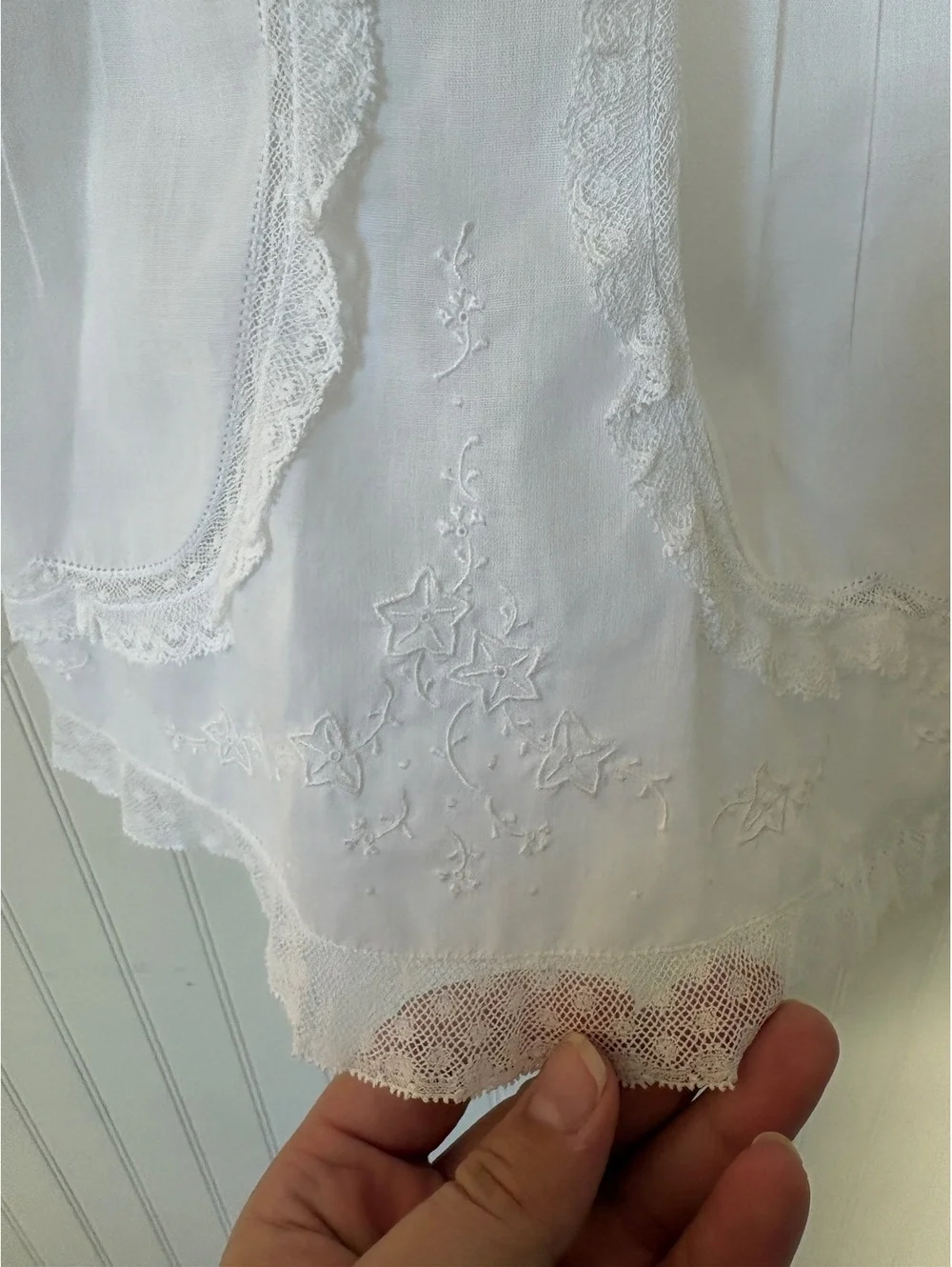 Feltman Brothers white baby gown
